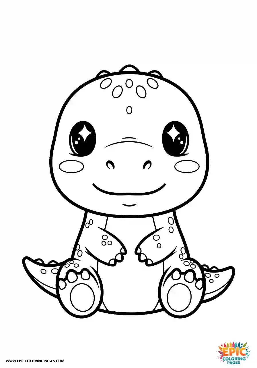 Allosaurus Allosaurus kawaii style pet dinosaur