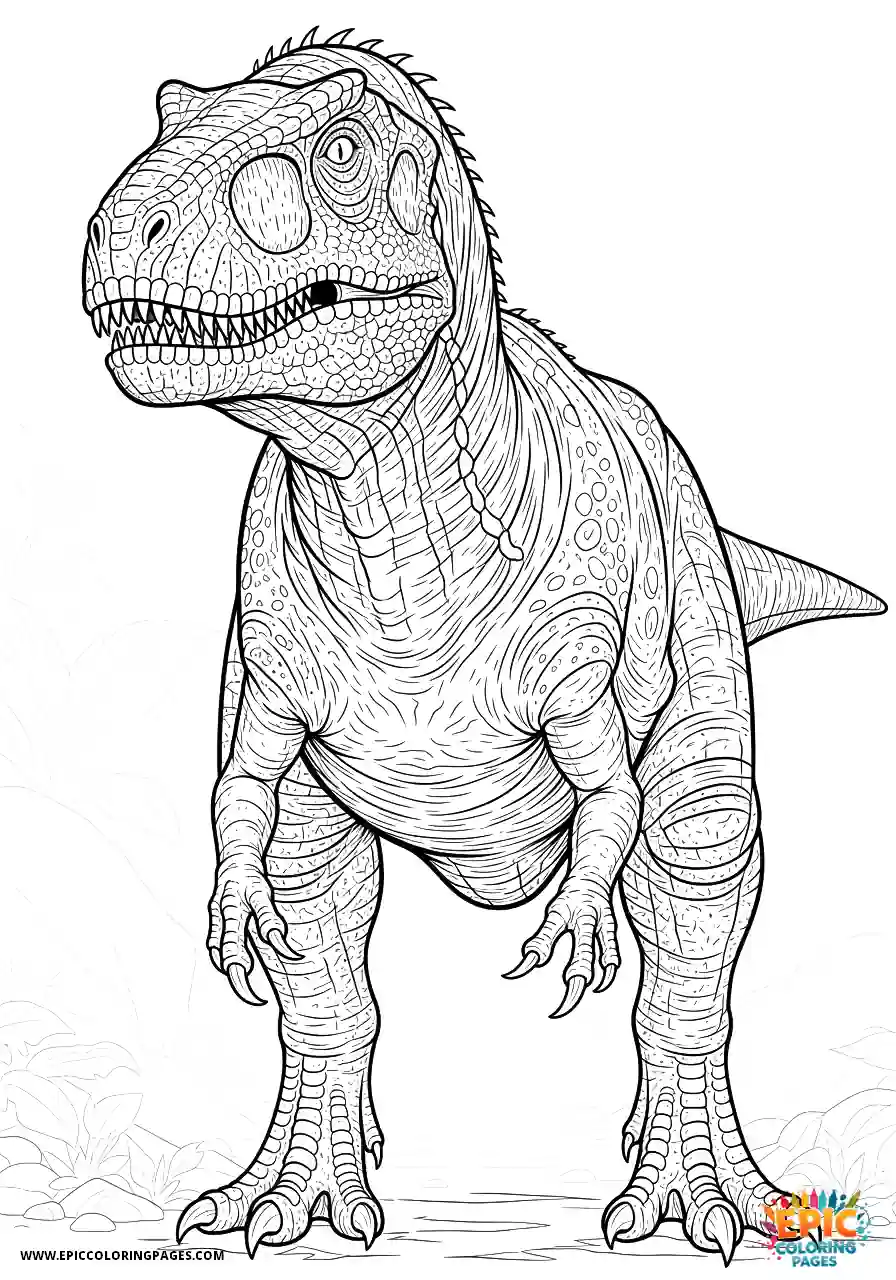 Allosaurus Allosaurus realistic style sharp claws focus
