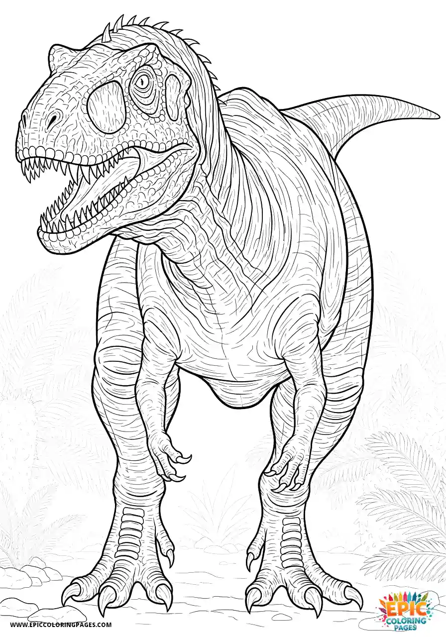 Allosaurus Allosaurus realistic style stalking pose