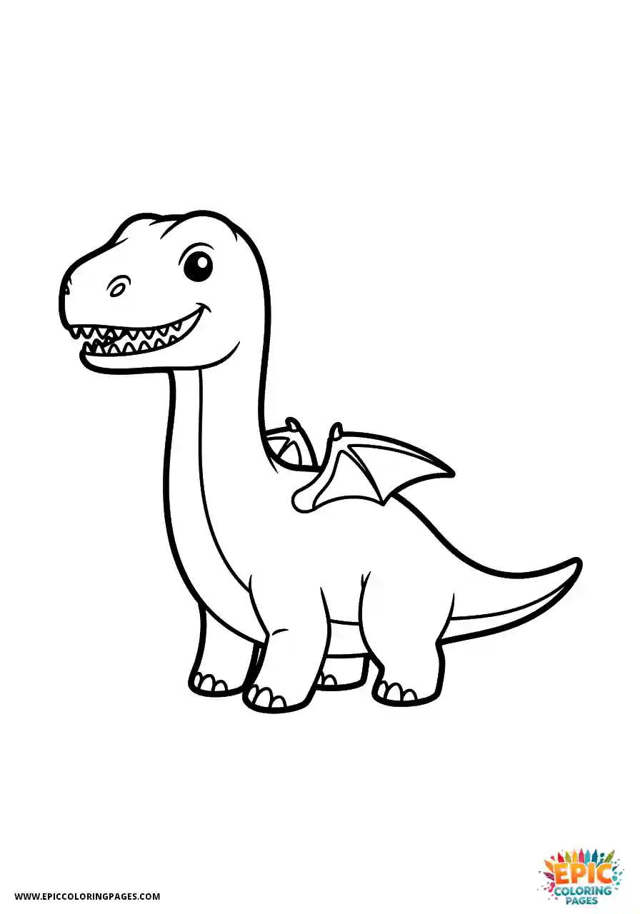 Allosaurus Simple allosaurus chibi style small wings