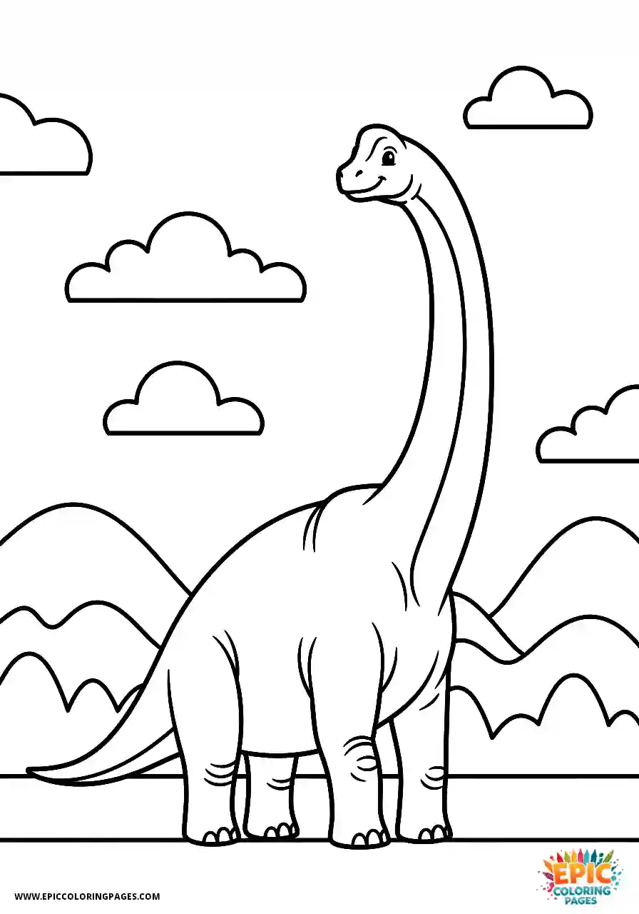 Brachiosaurus basic setting with a brachiosaurus