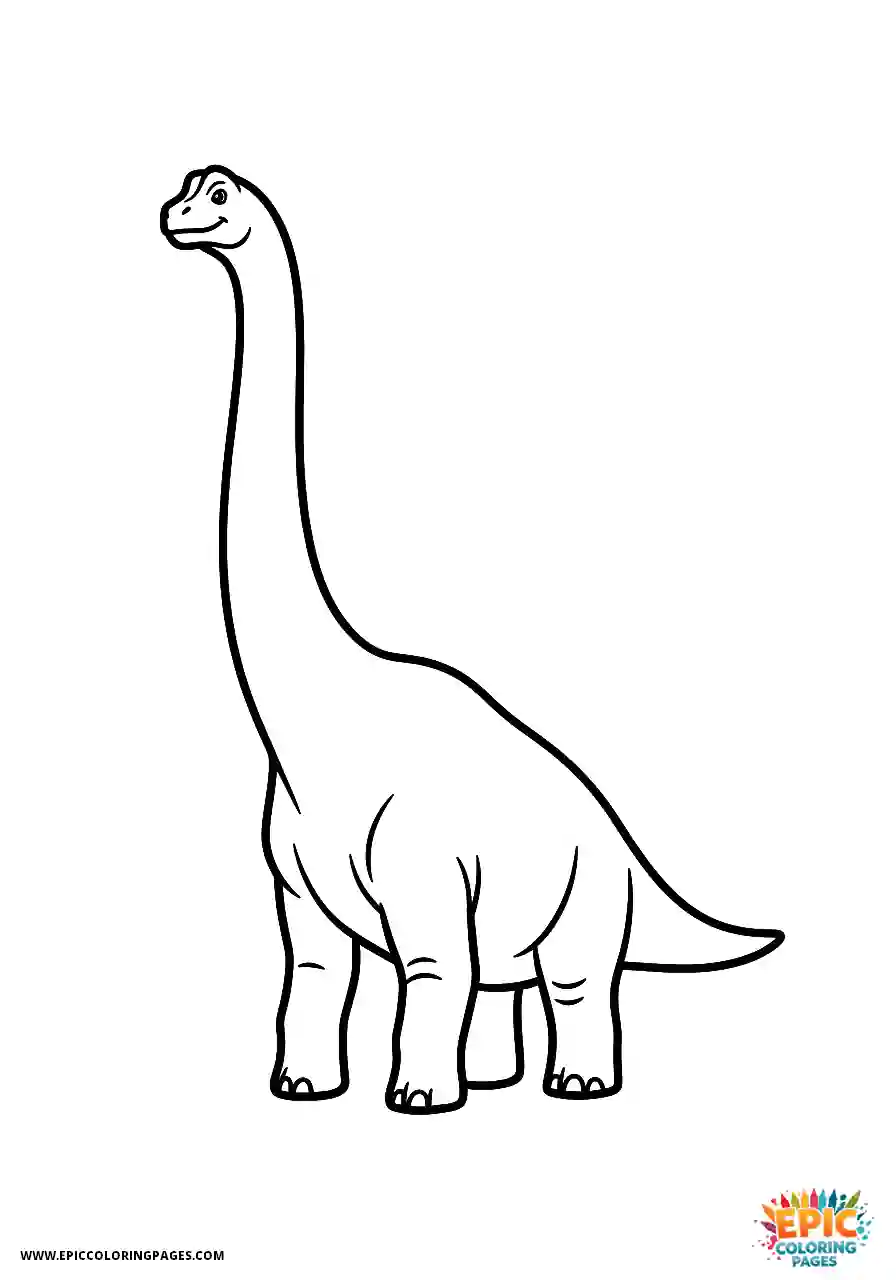 Brachiosaurus brachiosaurus constructed from very basic shapes