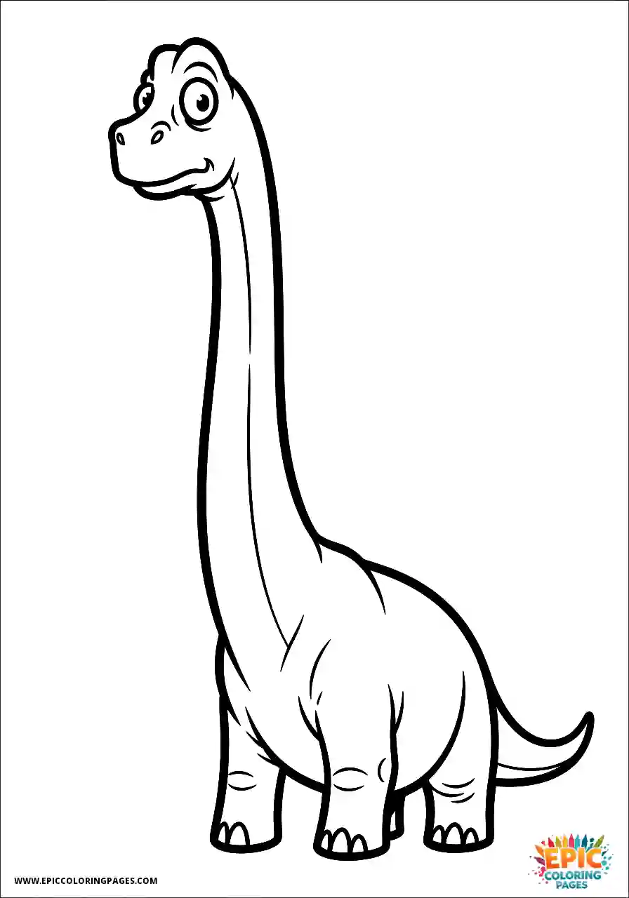 Brachiosaurus brachiosaurus looking bewildered and scratching its head