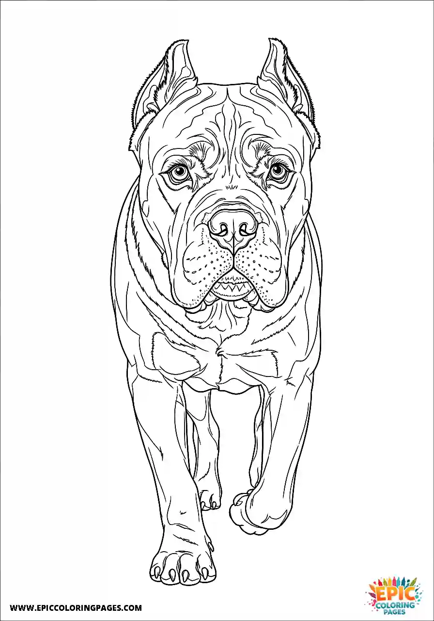 Cane Corso Dog Realistic Walking Full Side View For Adults Cane Corso dog realistic walking full side view for adults