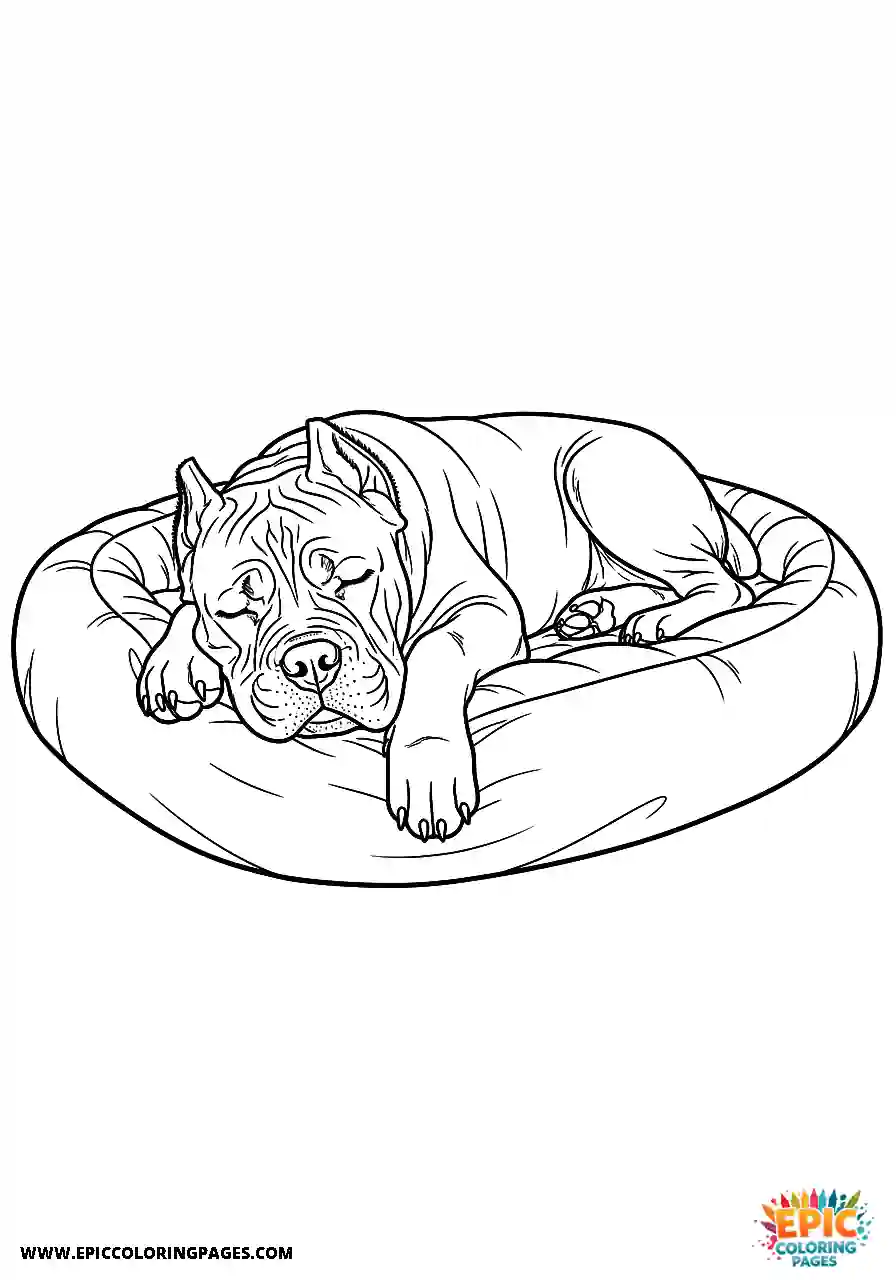 Cane Corso Dog Sitting Next To A Championship Trophy Cartoon Style Cane Corso dog sitting next to a championship trophy in cartoon style