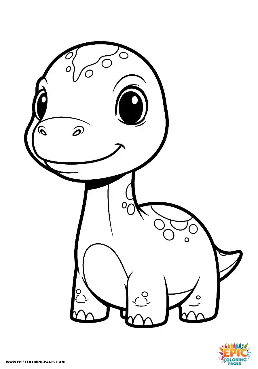 Brontosaurus Chibi Brontosaurus with a big head