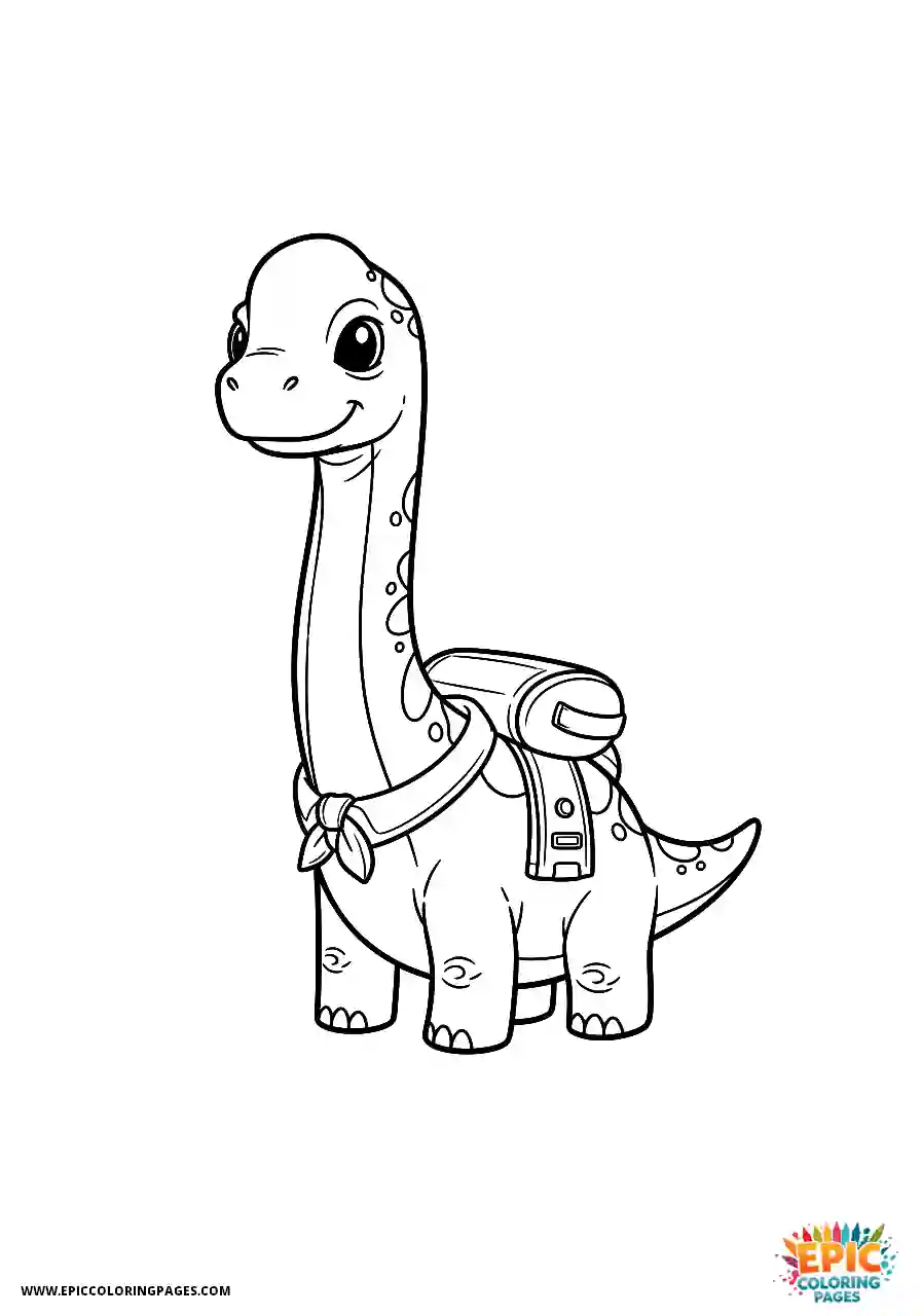 Brachiosaurus chibi like brachiosaurus with a large head