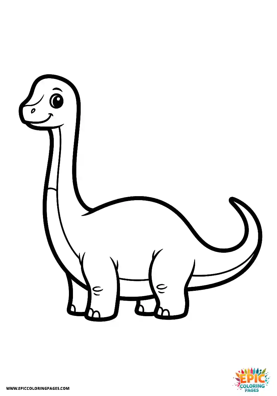 Diplodocus diplodocus realistic style in a full length profile view
