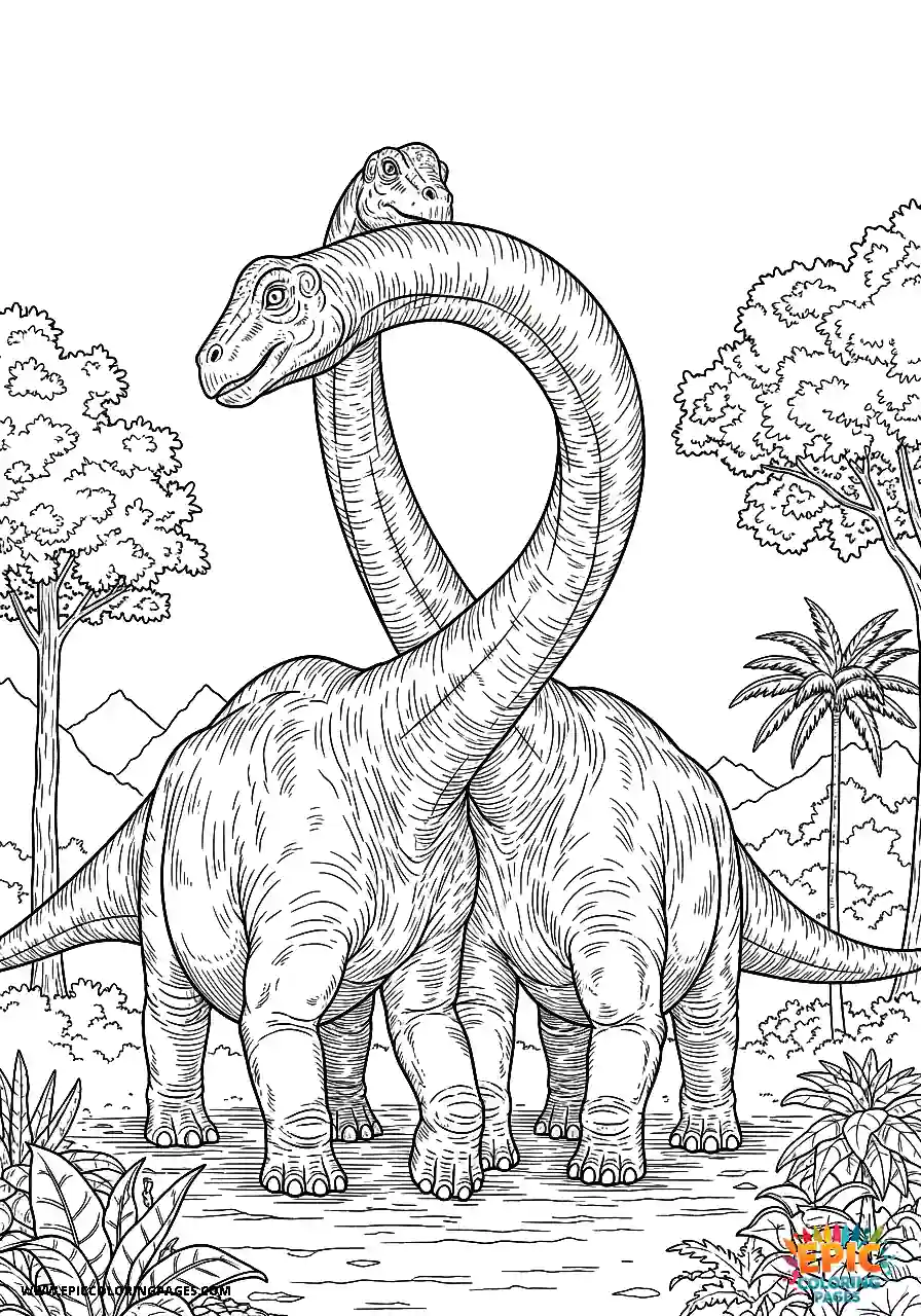 Brontosaurus Manga style Brontosaurus neck crossed with another
