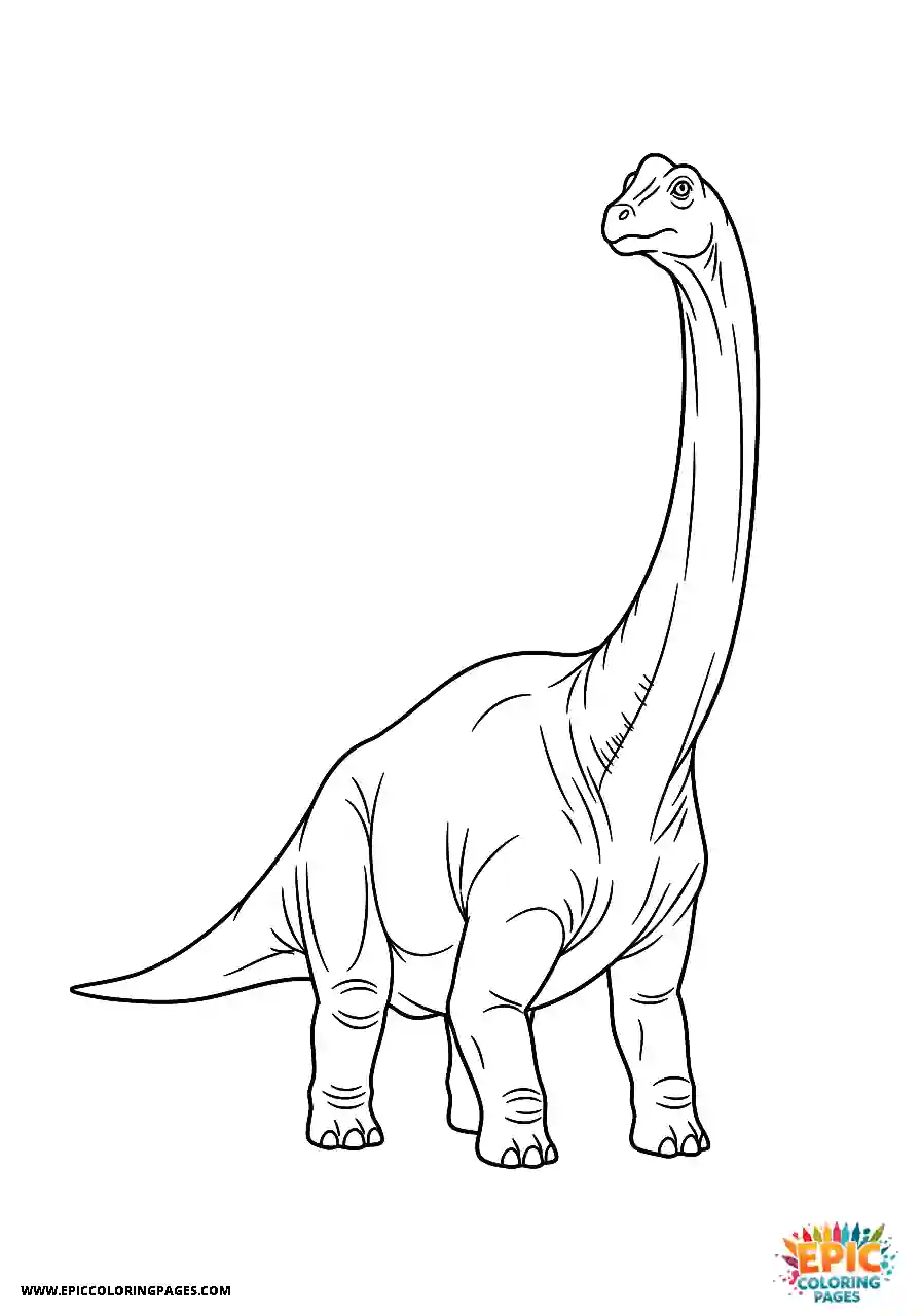 Brontosaurus Manga style Brontosaurus silhouette