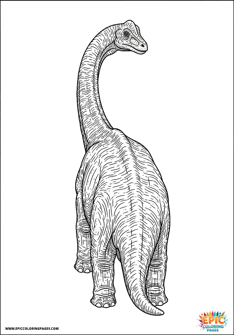Diplodocus playful diplodocus realistic style seen from a top down dorsal view