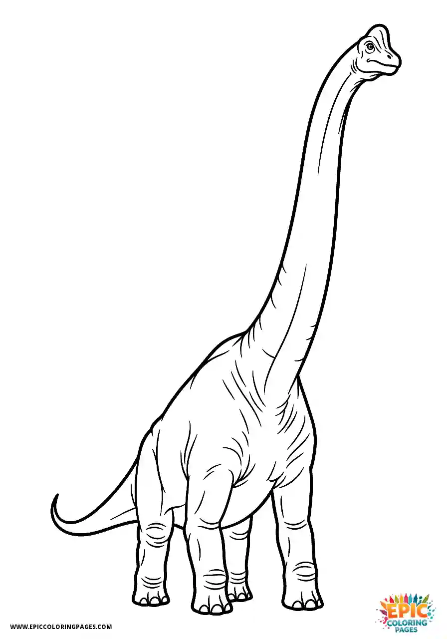 Brachiosaurus realistic brachiosaurus seen from a dramatic low perspective