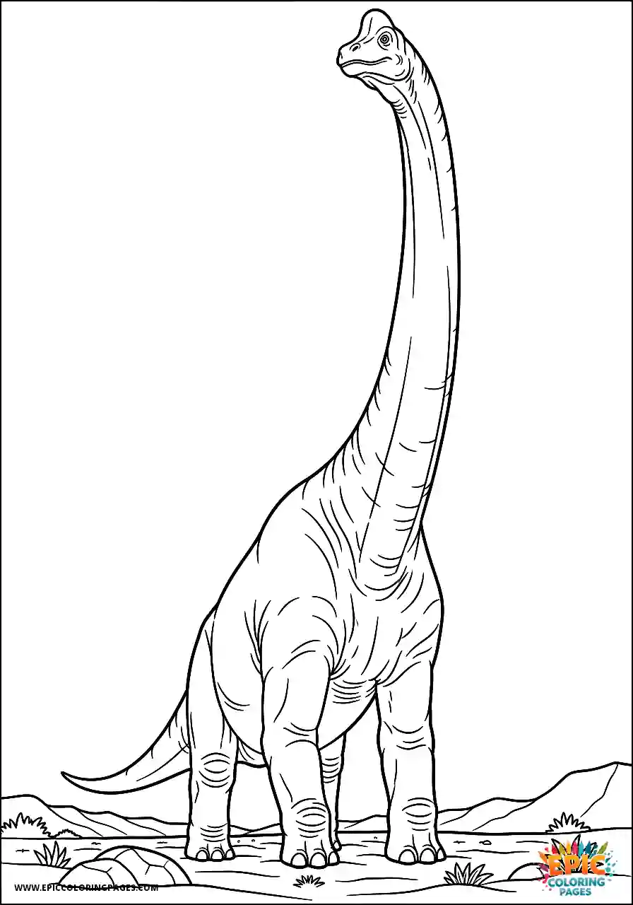 Brachiosaurus realistic brachiosaurus viewed from the ground up