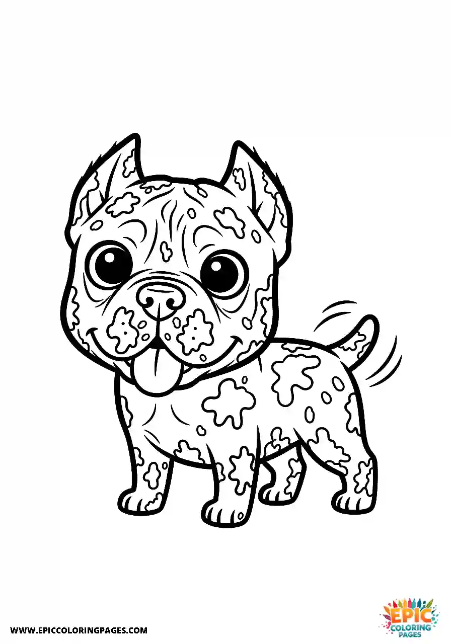 Realistic Cane Corso Dog Coloring Sheets Covered In Mud Looking Happy Realistic Cane Corso dog coloring sheets covered in mud looking happy for adults