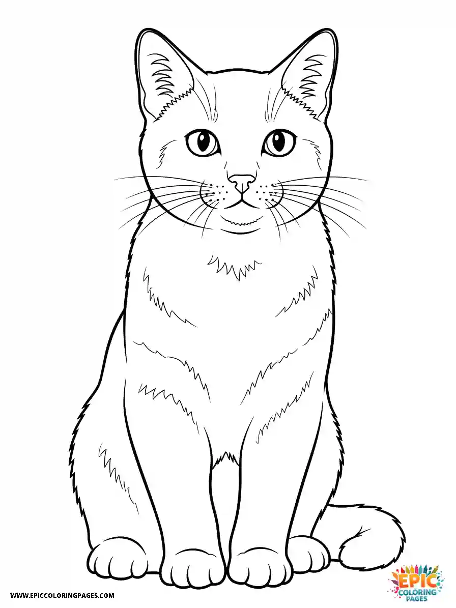 Russian Blue Cat The simple Russian blue cat
