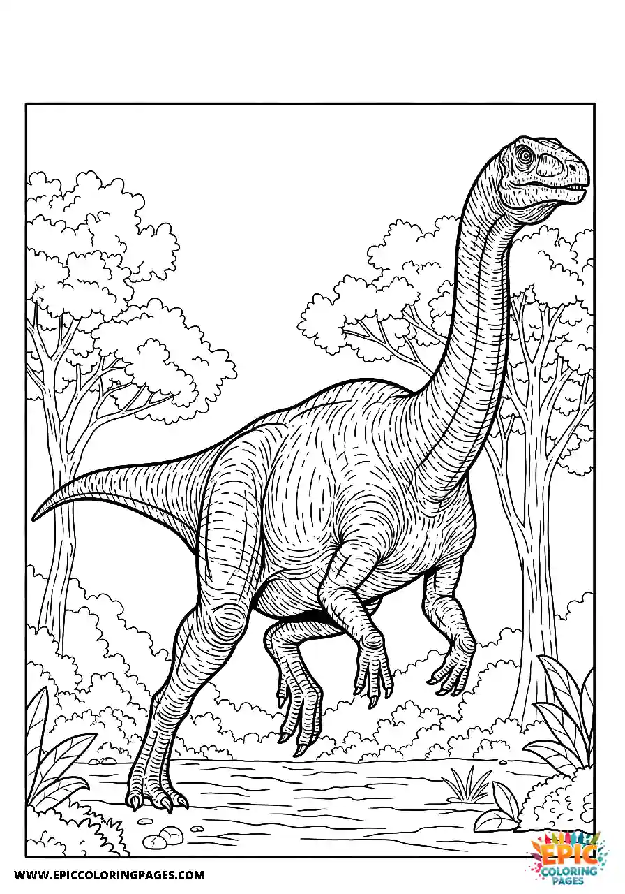 Argentinosaurus Argentinosaurus realistic style running dynamically