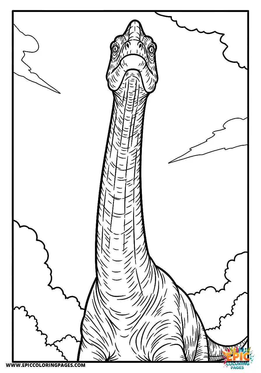 Argentinosaurus Argentinosaurus viewing the long neck from below