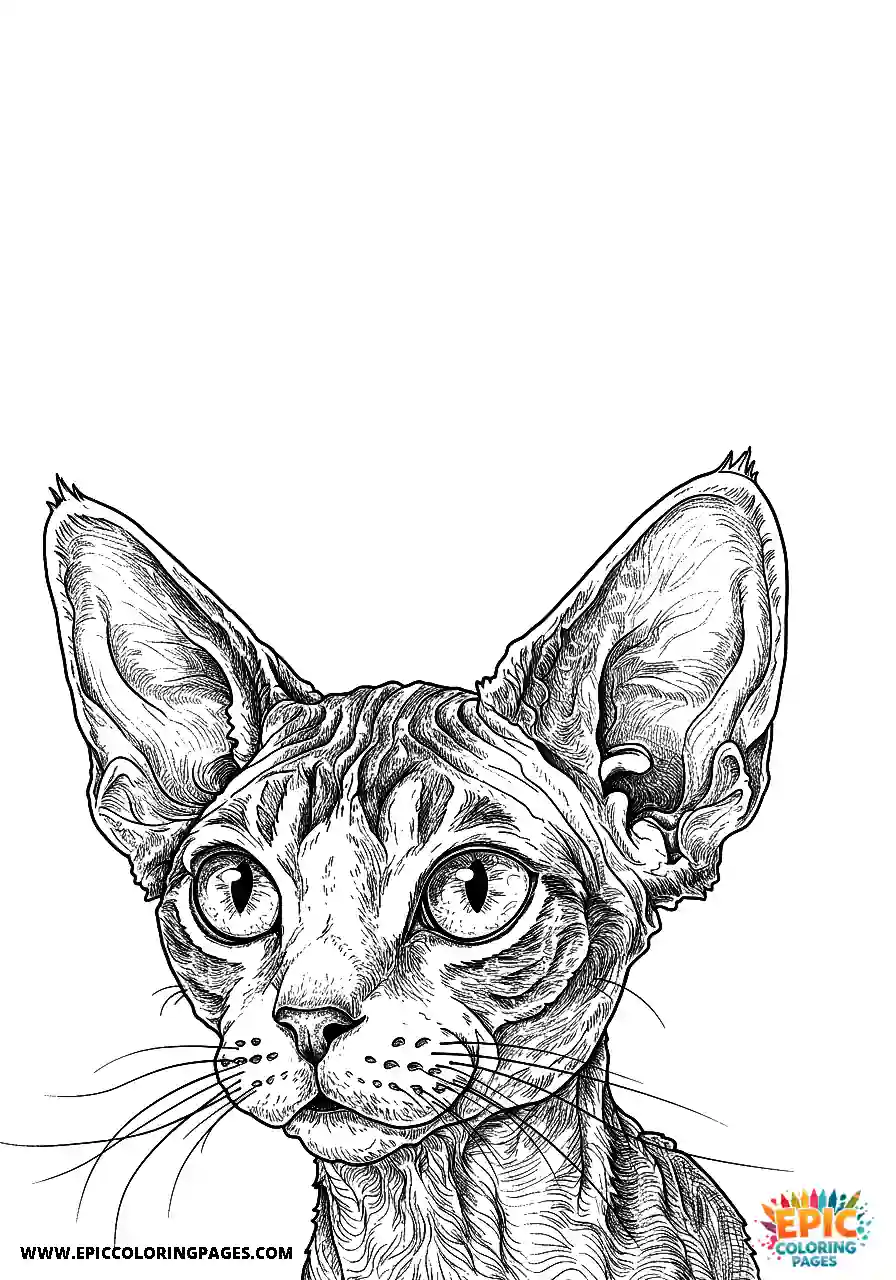 Devon Rex The devon rex cat with a commanding presence