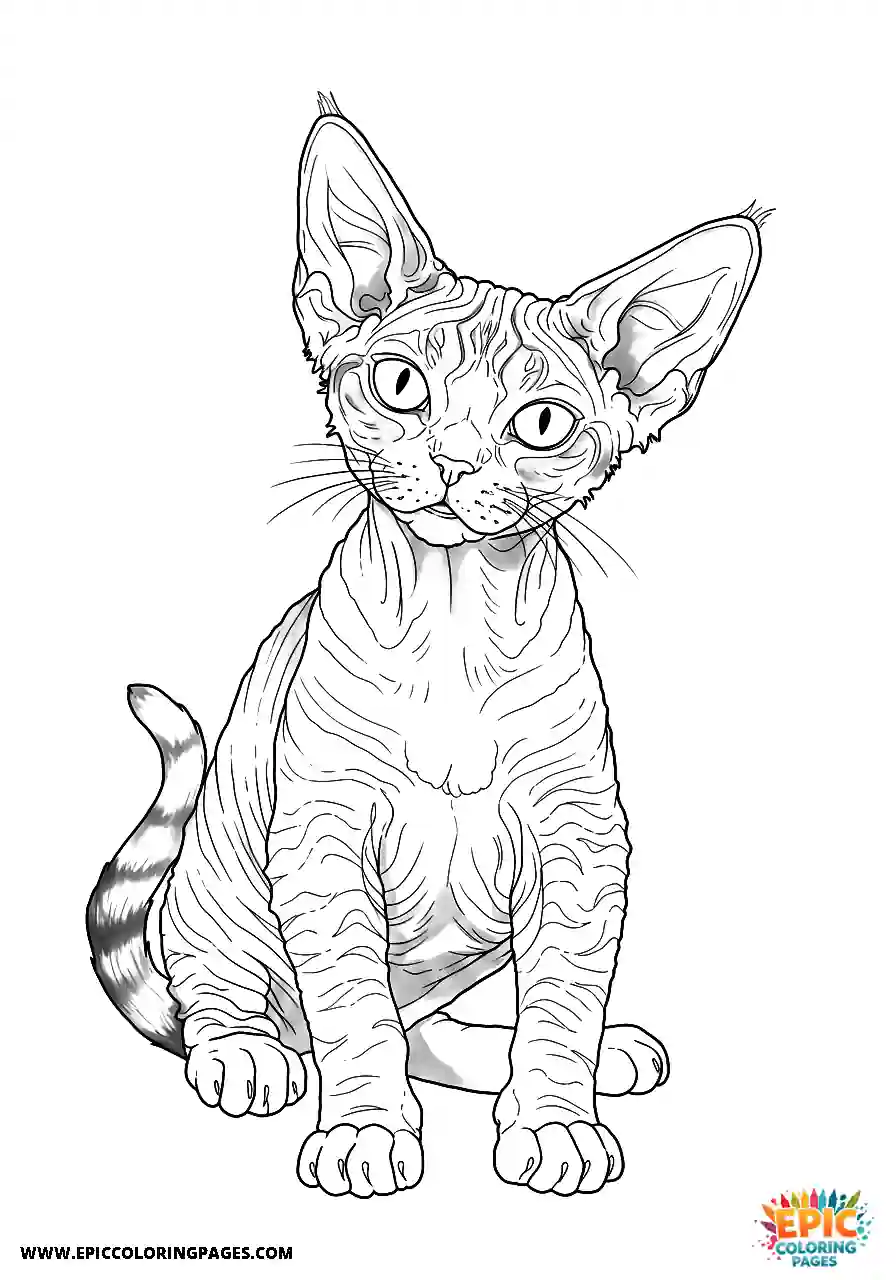 Devon Rex The devon rex cat subtle smirk and playful elegance