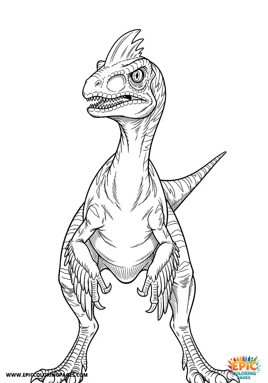 Oviraptor oviraptor looking determined