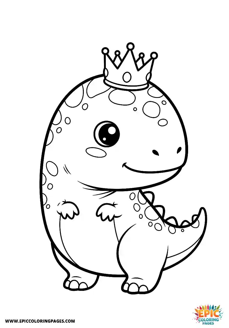 Oviraptor oviraptor posing with a crown on its head