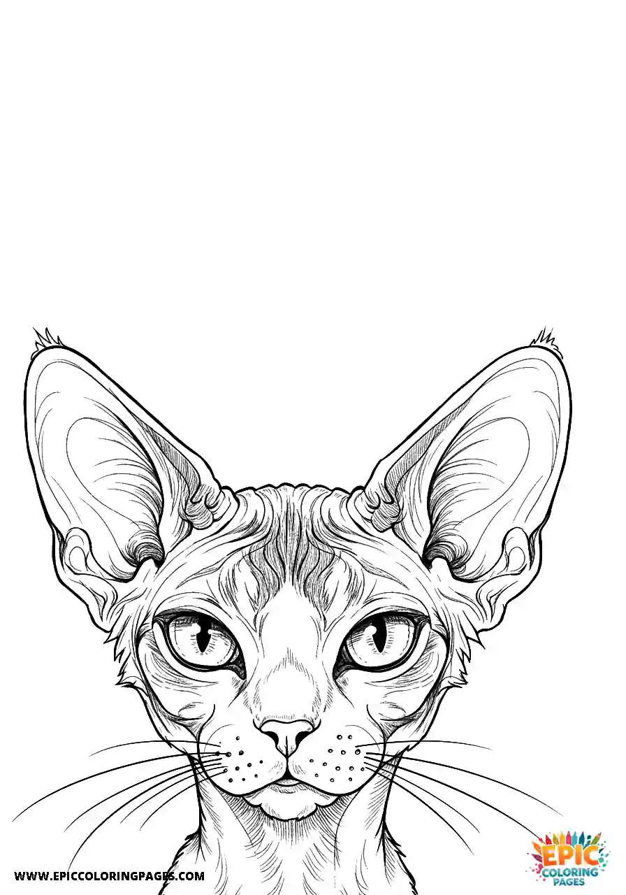 Devon Rex A realistic devon rex cat with a subtle smirk