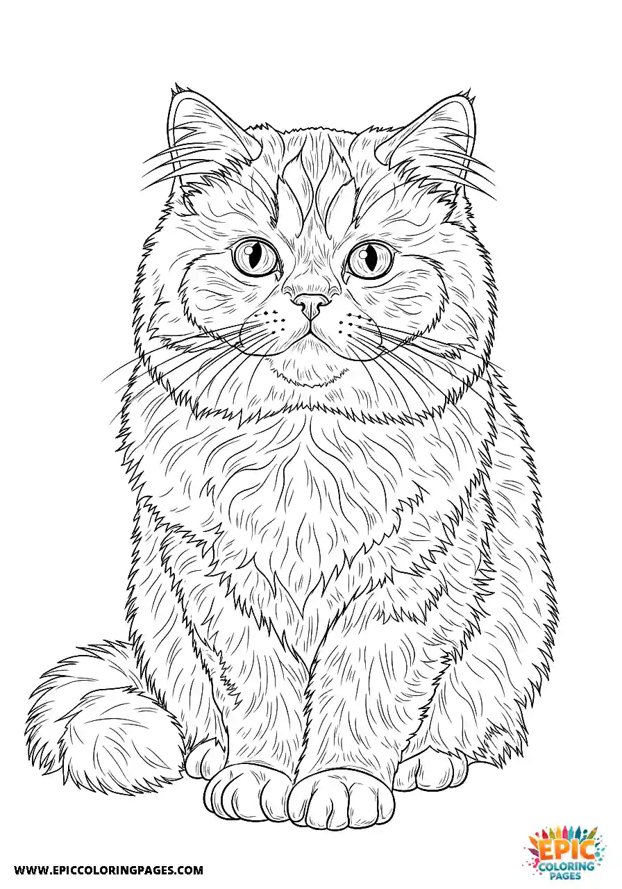 Persian Realistic persian cat