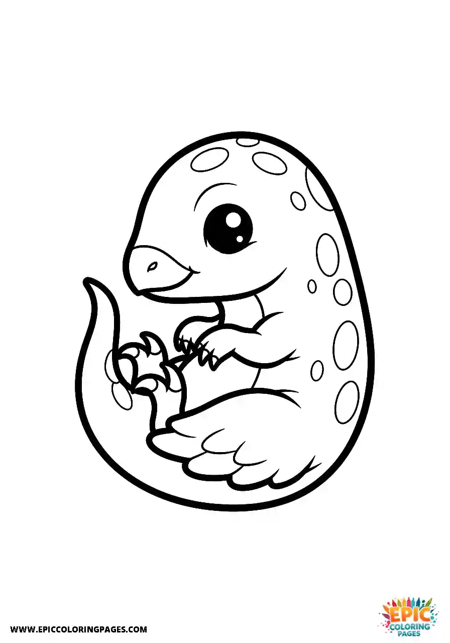 Oviraptor simple oviraptor curled in a circle