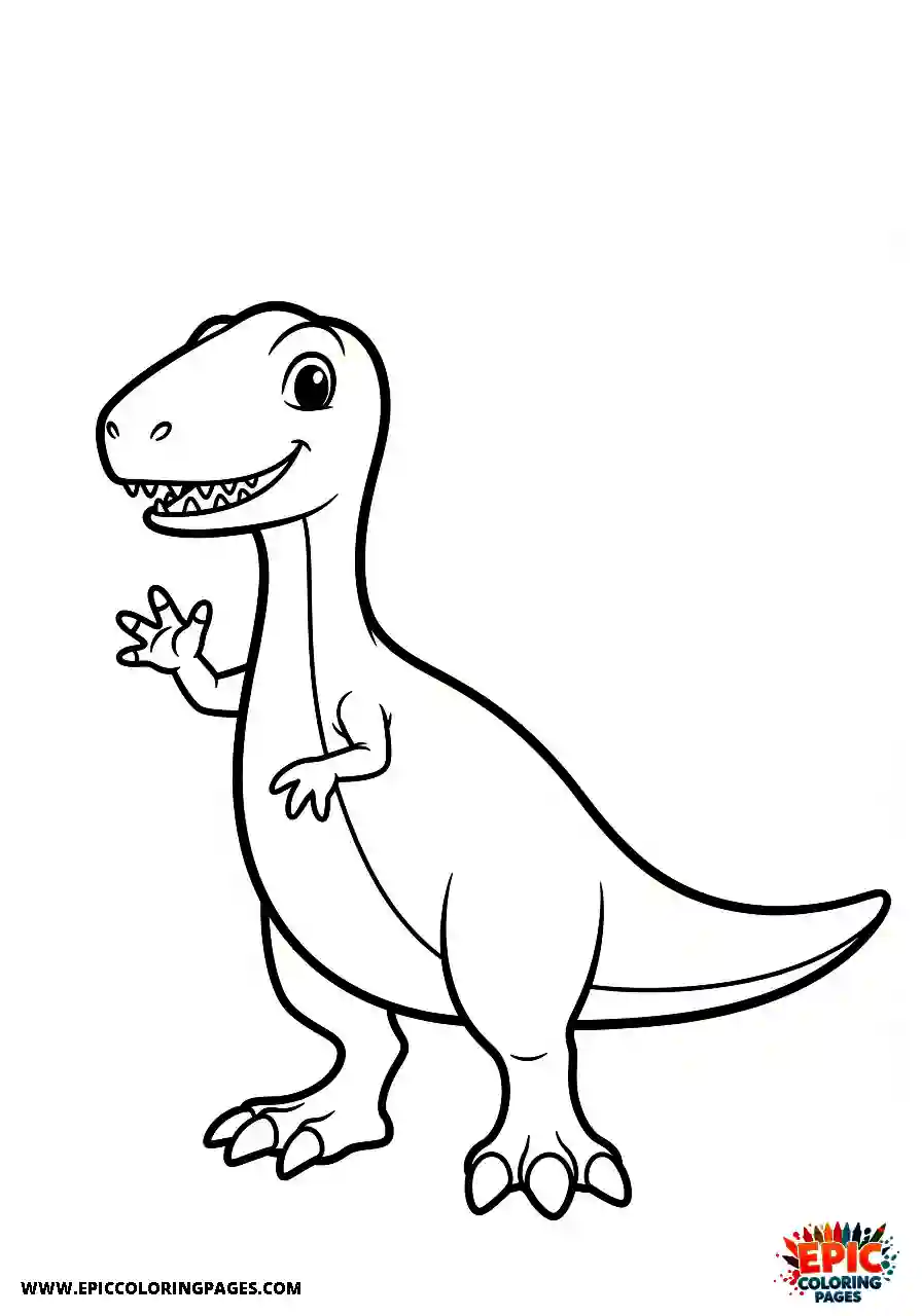 Coelophysis Coelophysis giving a friendly wave with a tiny arm