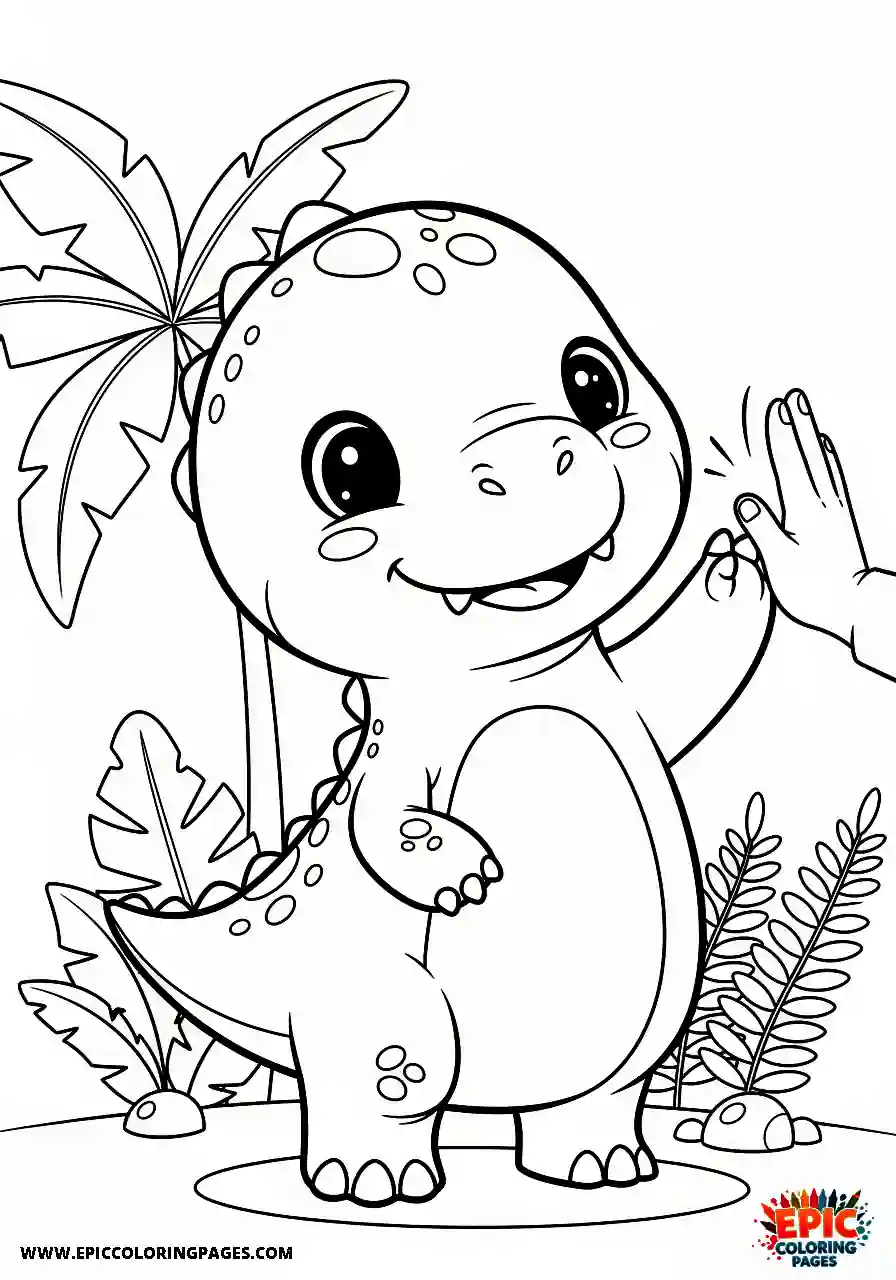 Coelophysis Coelophysis raising a hand for a high five