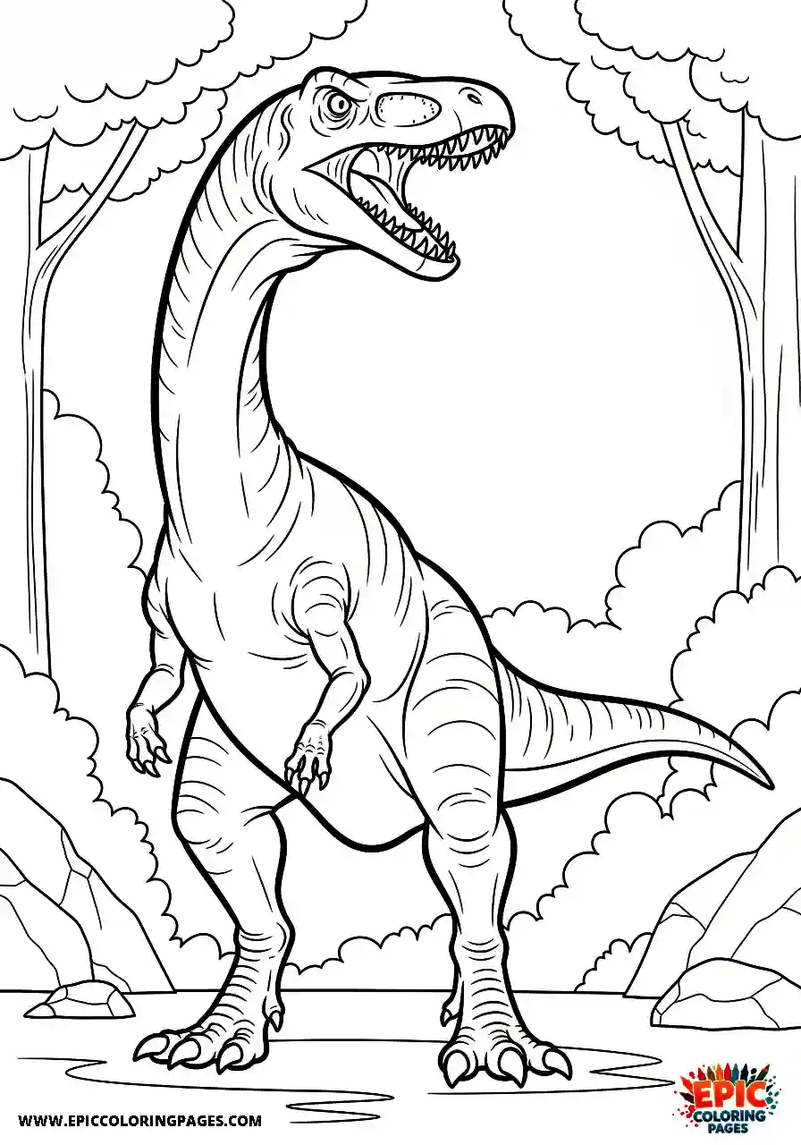 Coelophysis Coelophysis roaring in anger