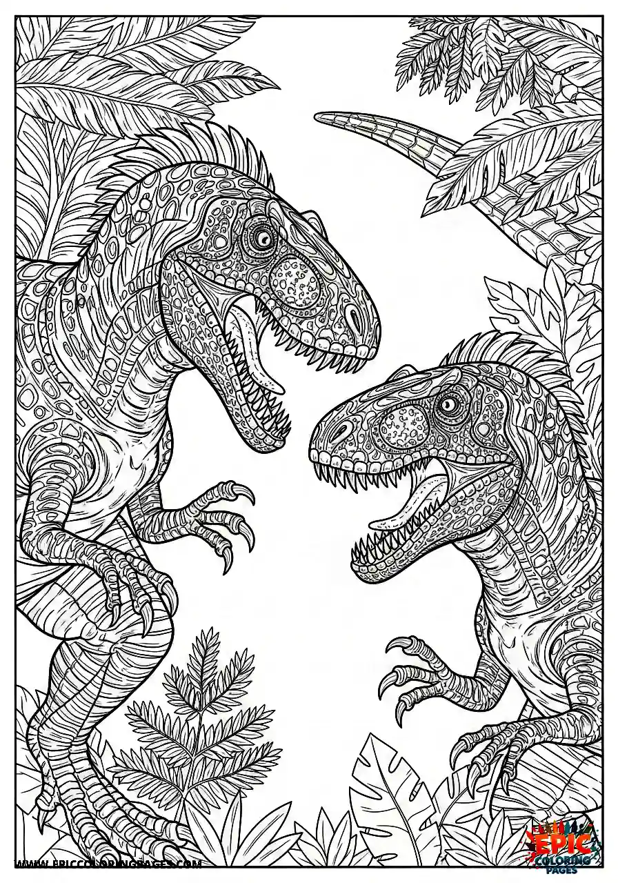 Coelophysis Coelophysis in a tense standoff with another dinosaur