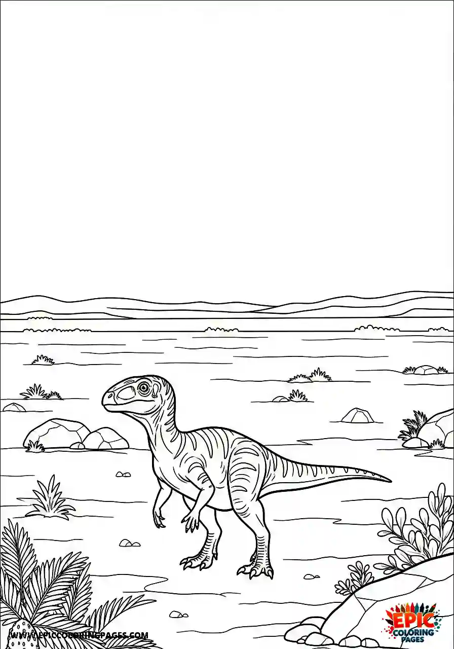 Coelophysis Coelophysis in a wide landscape view