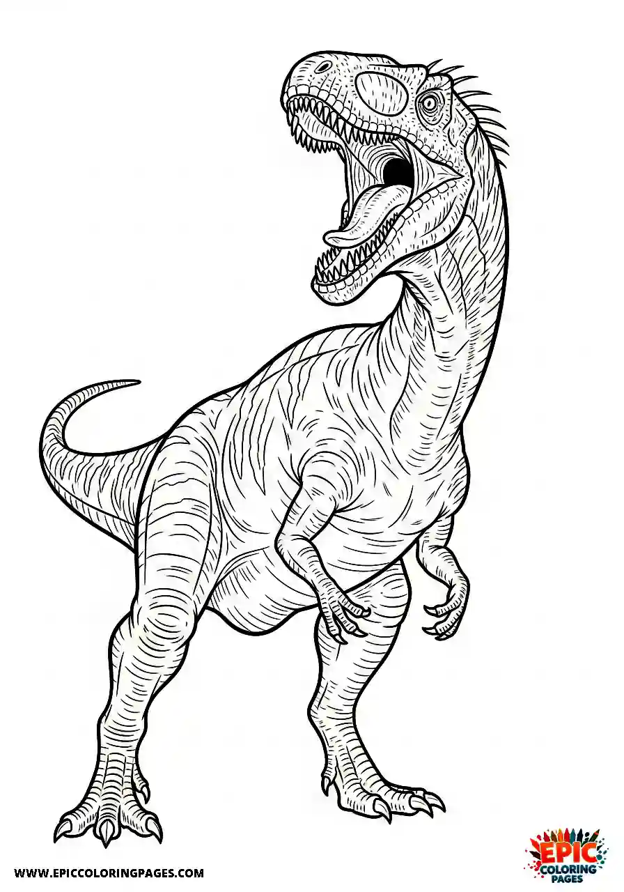 Coelophysis Cute coelophysis confronting a rival with a roar