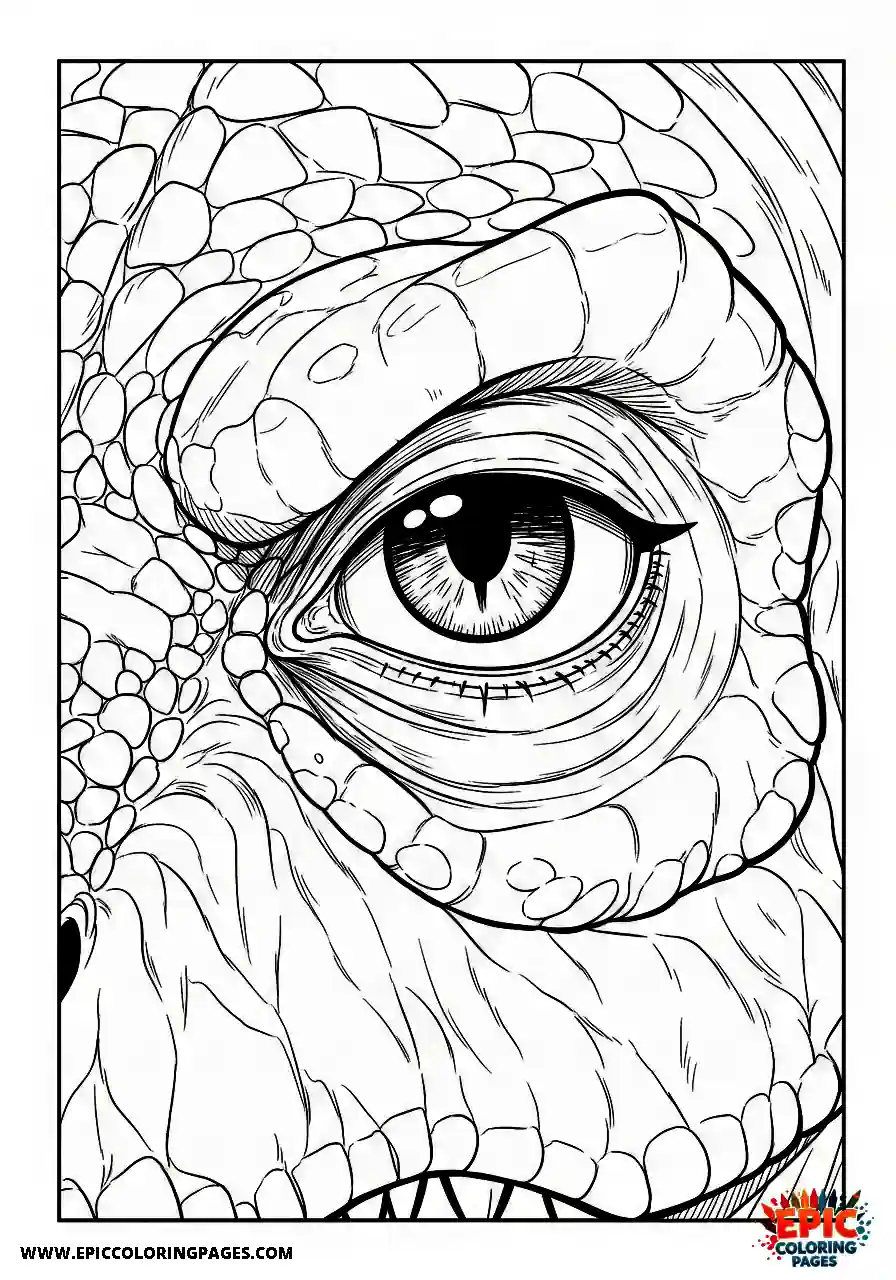 Coelophysis Easy coelophysis with a detailed eye close up