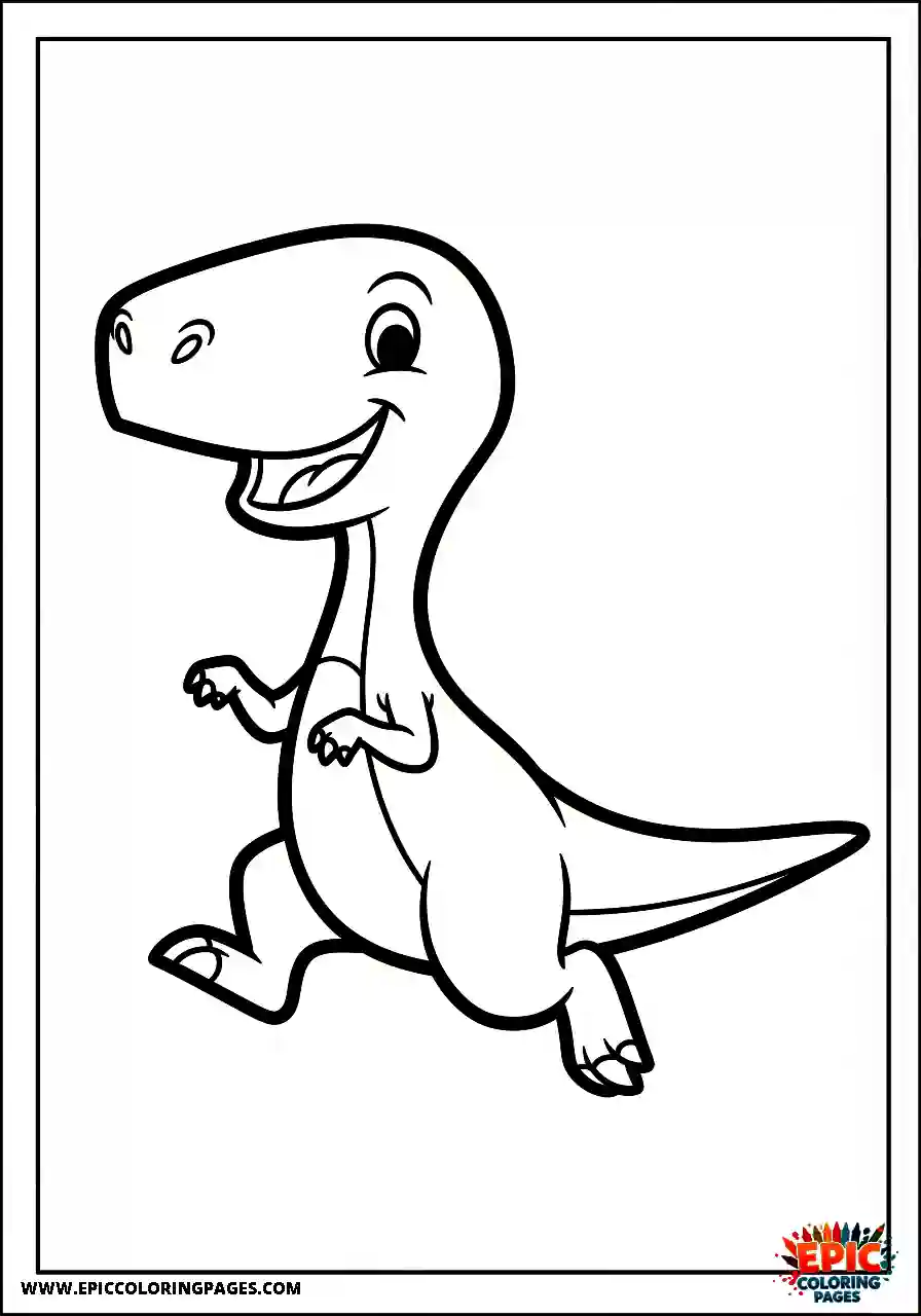 Coelophysis Happy simple coelophysis skipping along