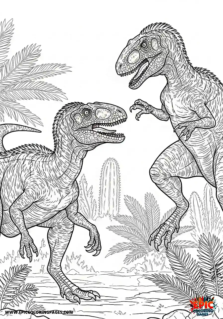 Coelophysis Simple coelophysis facing off against a rival