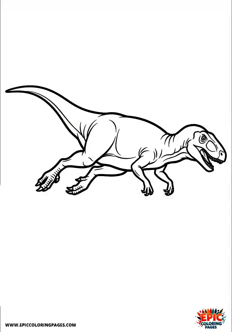 Coelophysis Simple coelophysis leaping from a height