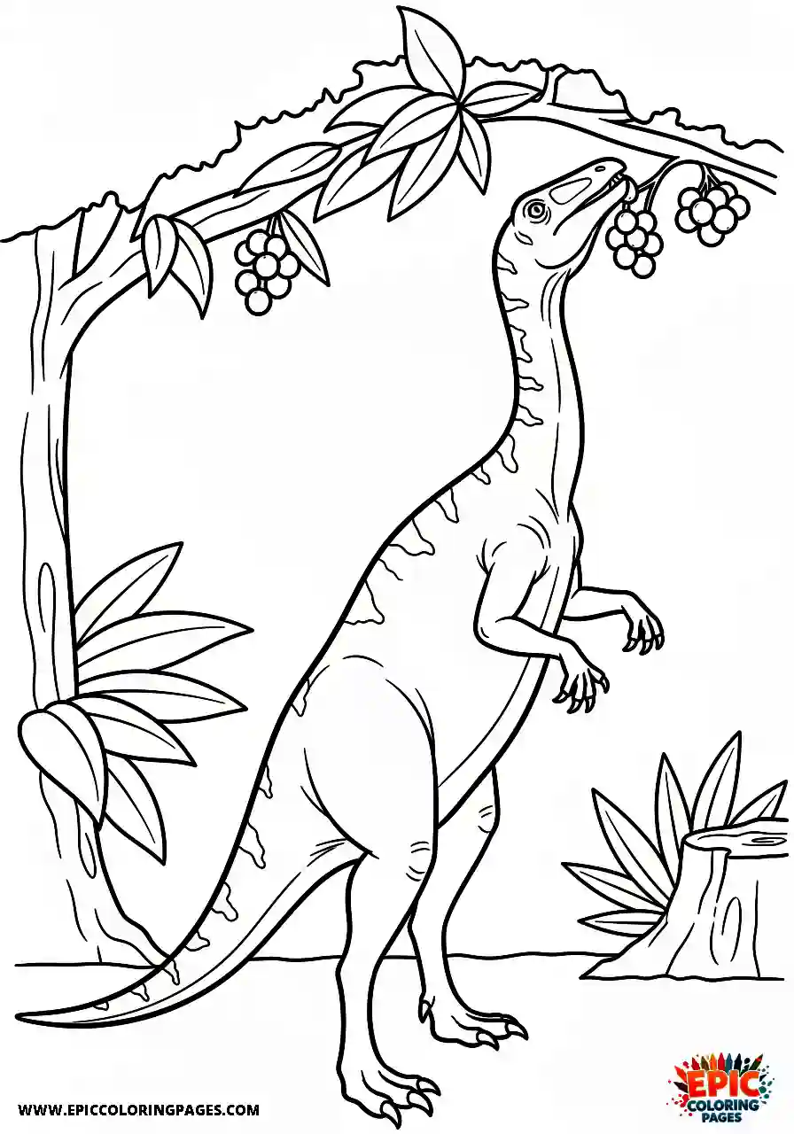 Coelophysis Simple easy coelophysis reaching for fruit