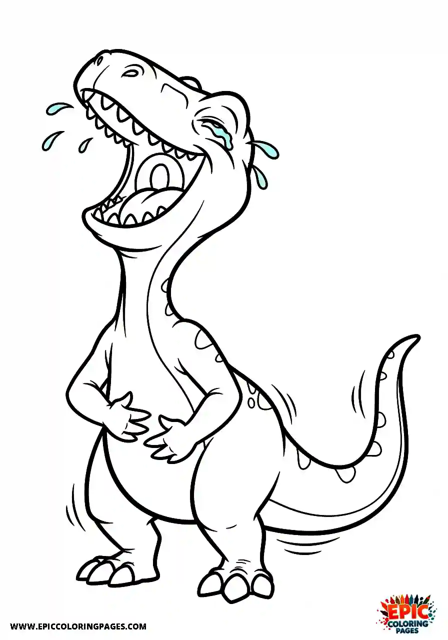 Coelophysis Stylized coelophysis laughing at a humorous situation
