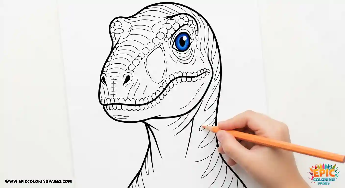 343 Utahraptor Coloring Pages – Free Printables