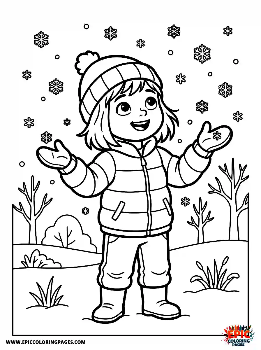Birthday Girl minimalist girl coloring sheet