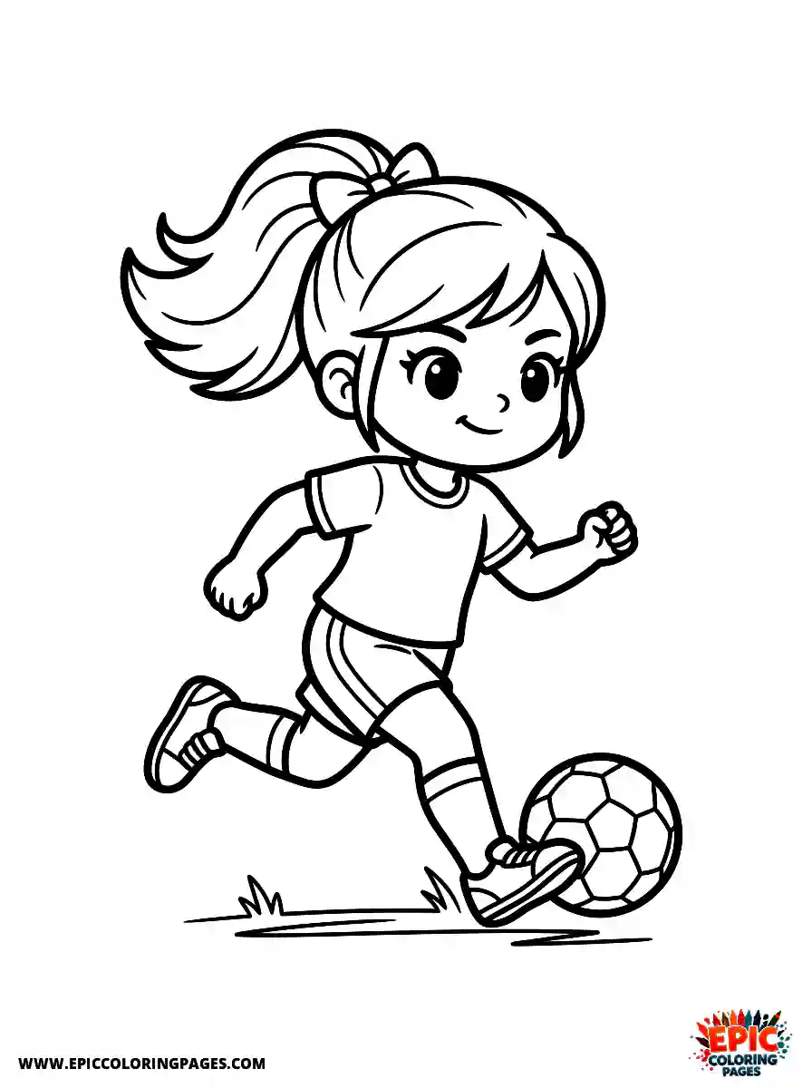 American Girl American girl chibi style painting canvas