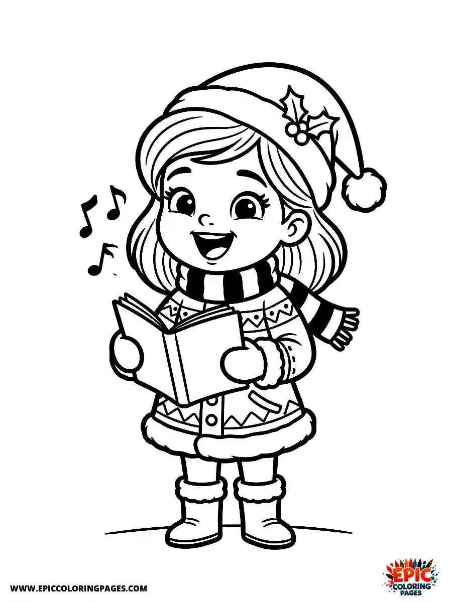 Christmas Girl Christmas girl 3d disney style singing a carol