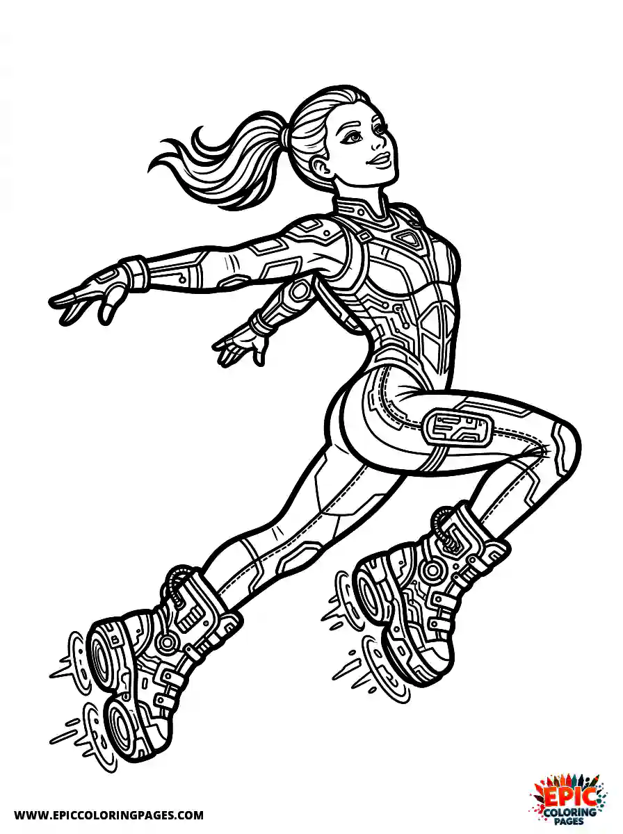 Gymnast Girl Gymnast girl style floating with zero gravity boots