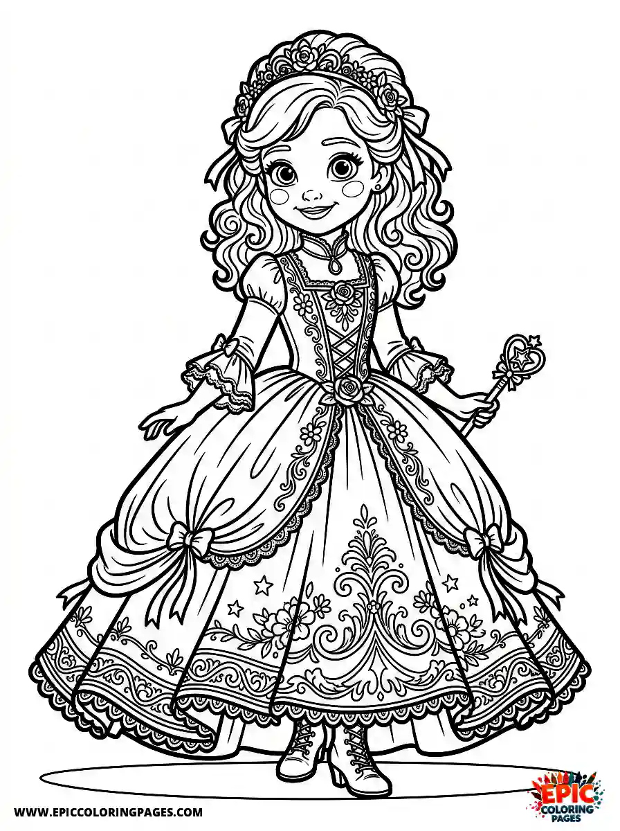 American Girl Simple american girl 3d disney style wearing a velvet gown